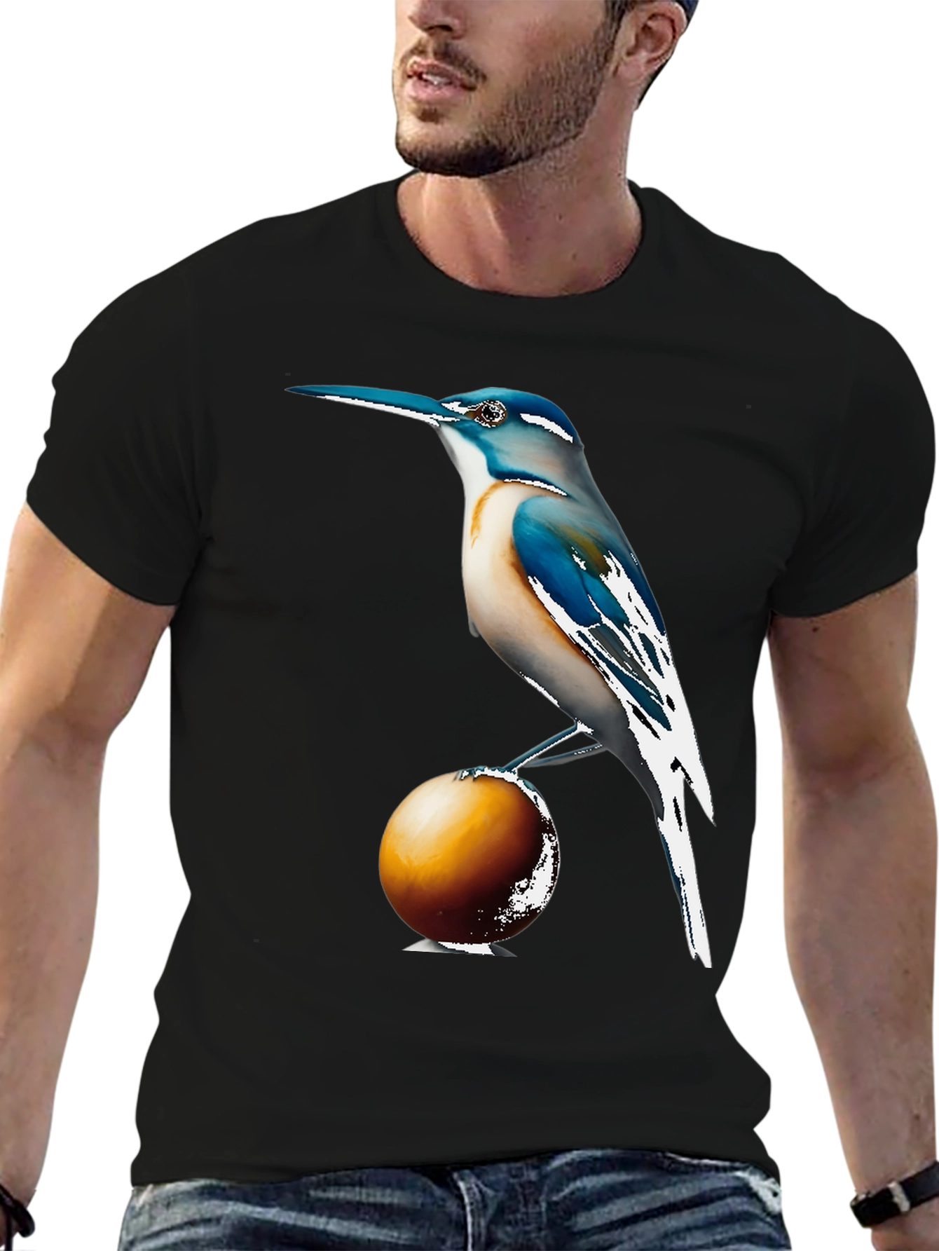 Bird on Ball Graphic Tee - Casual Comfort