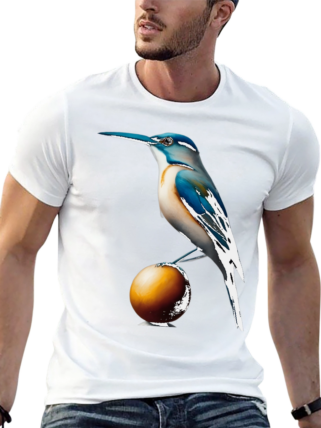 Bird on Ball Graphic Tee - Casual Comfort