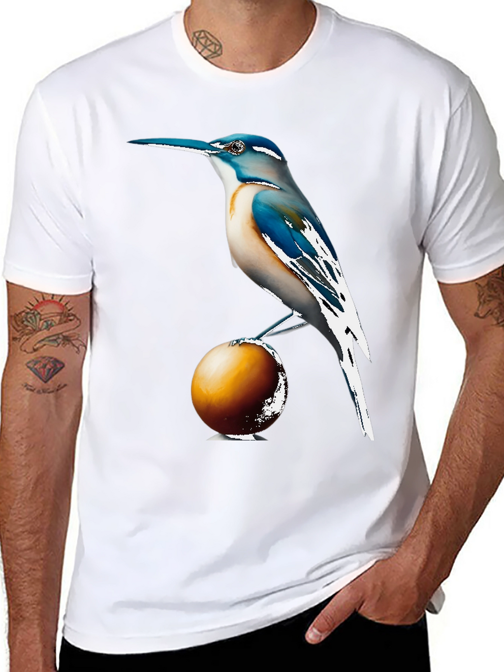 Bird on Ball Graphic Tee - Casual Comfort