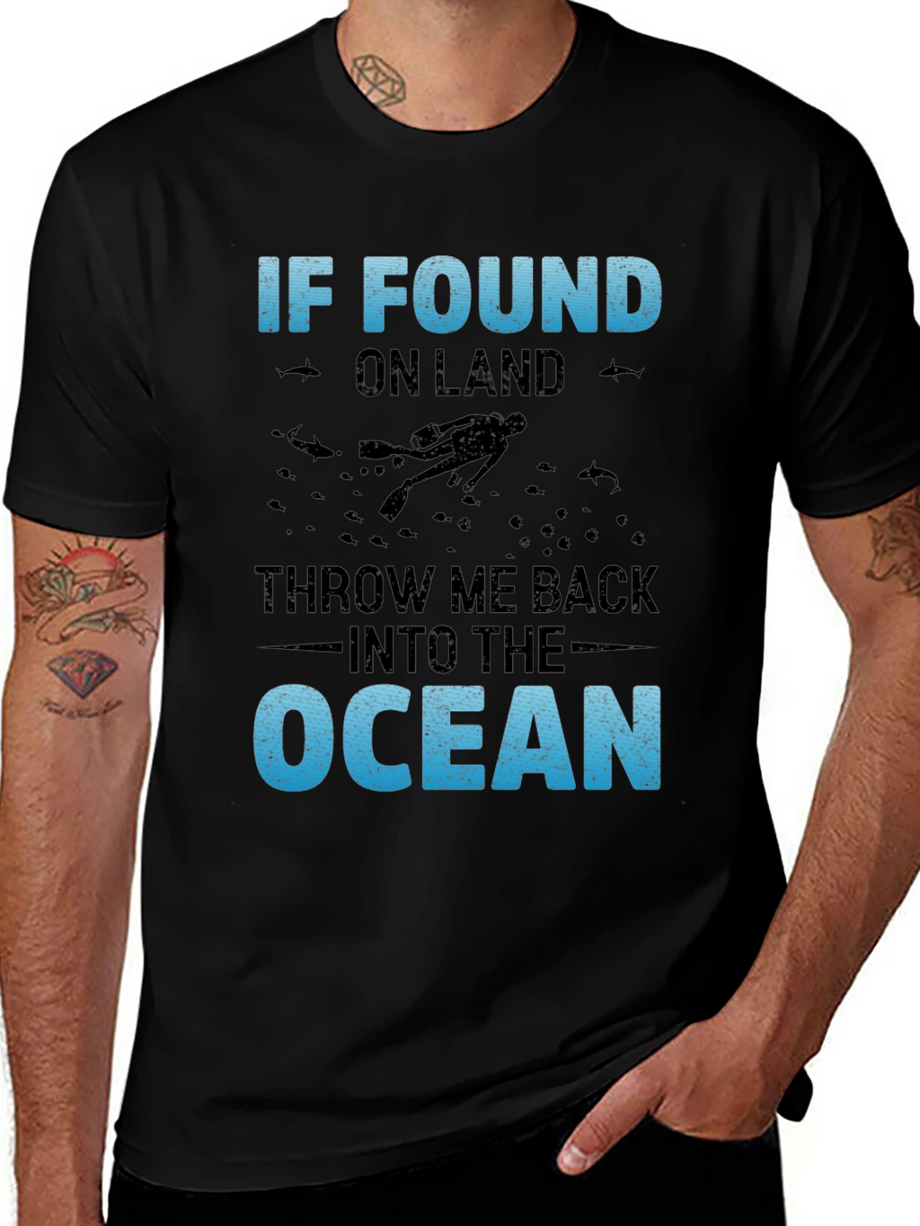 Ocean Lover T-Shirt - Diver Graphic Tee