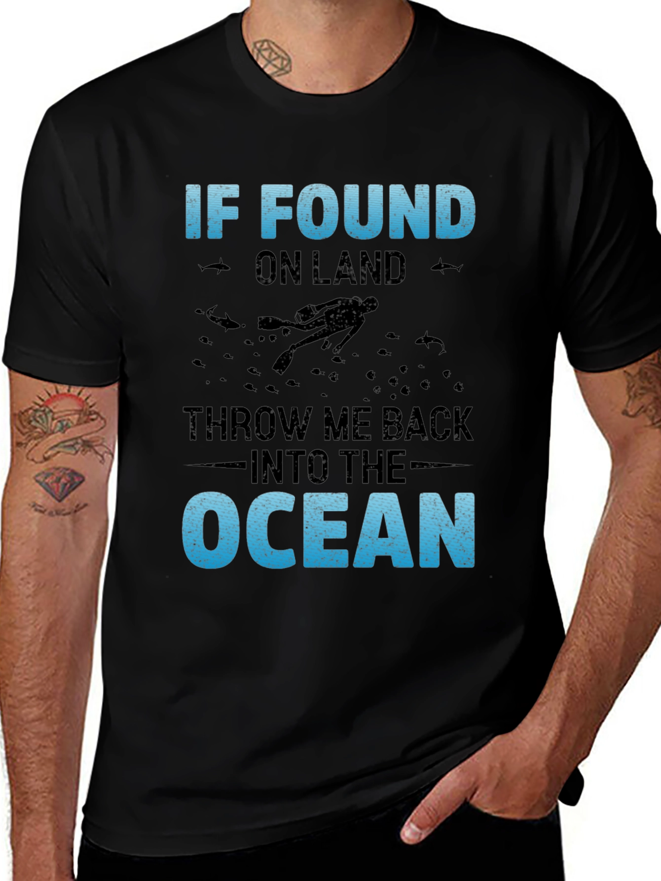 Ocean Lover T-Shirt - Diver Graphic Tee