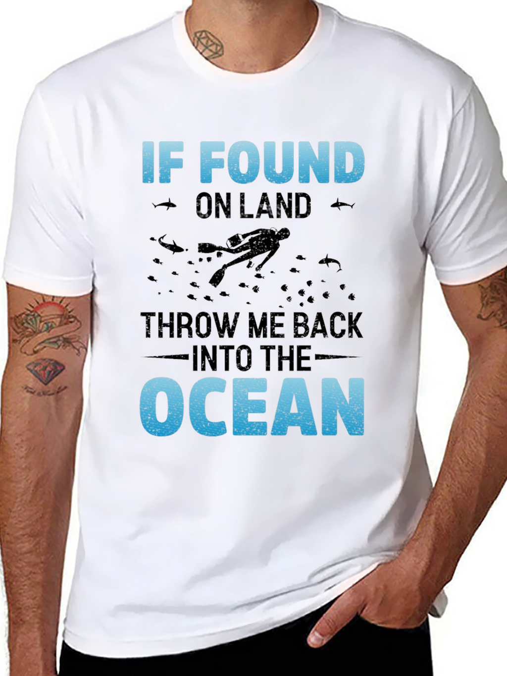Ocean Lover T-Shirt - Diver Graphic Tee
