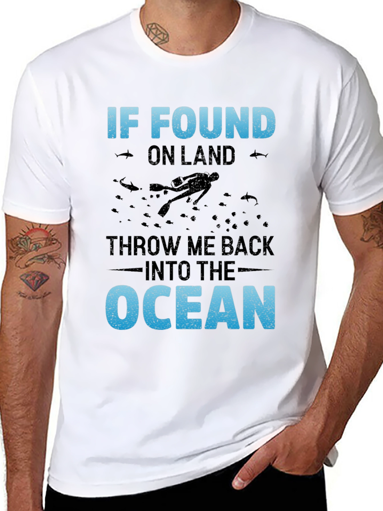 Ocean Lover T-Shirt - Diver Graphic Tee