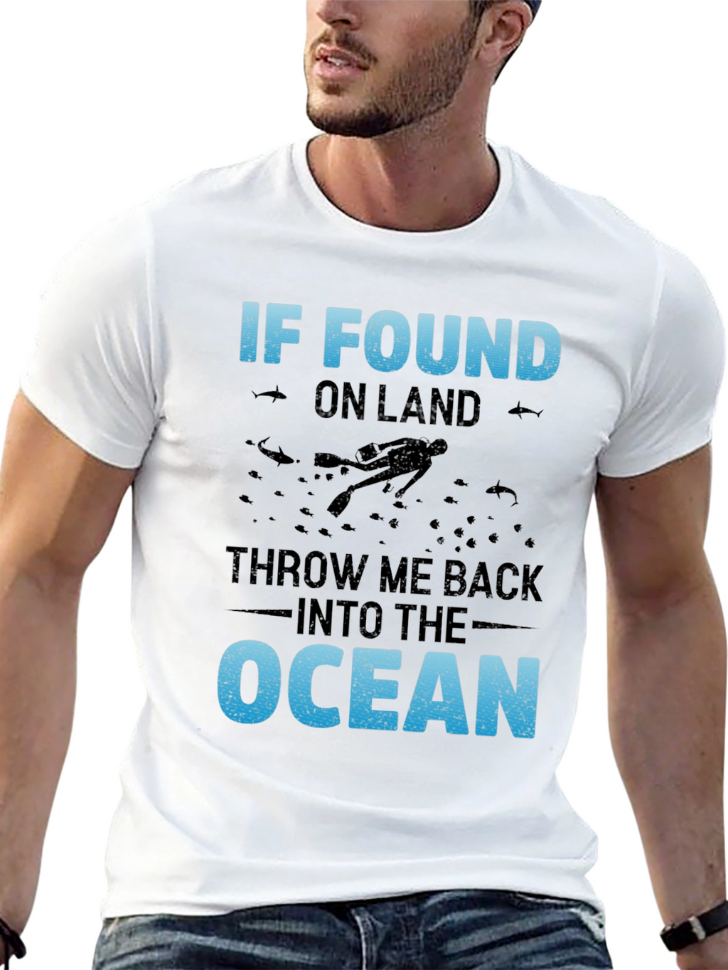 Ocean Lover T-Shirt - Diver Graphic Tee