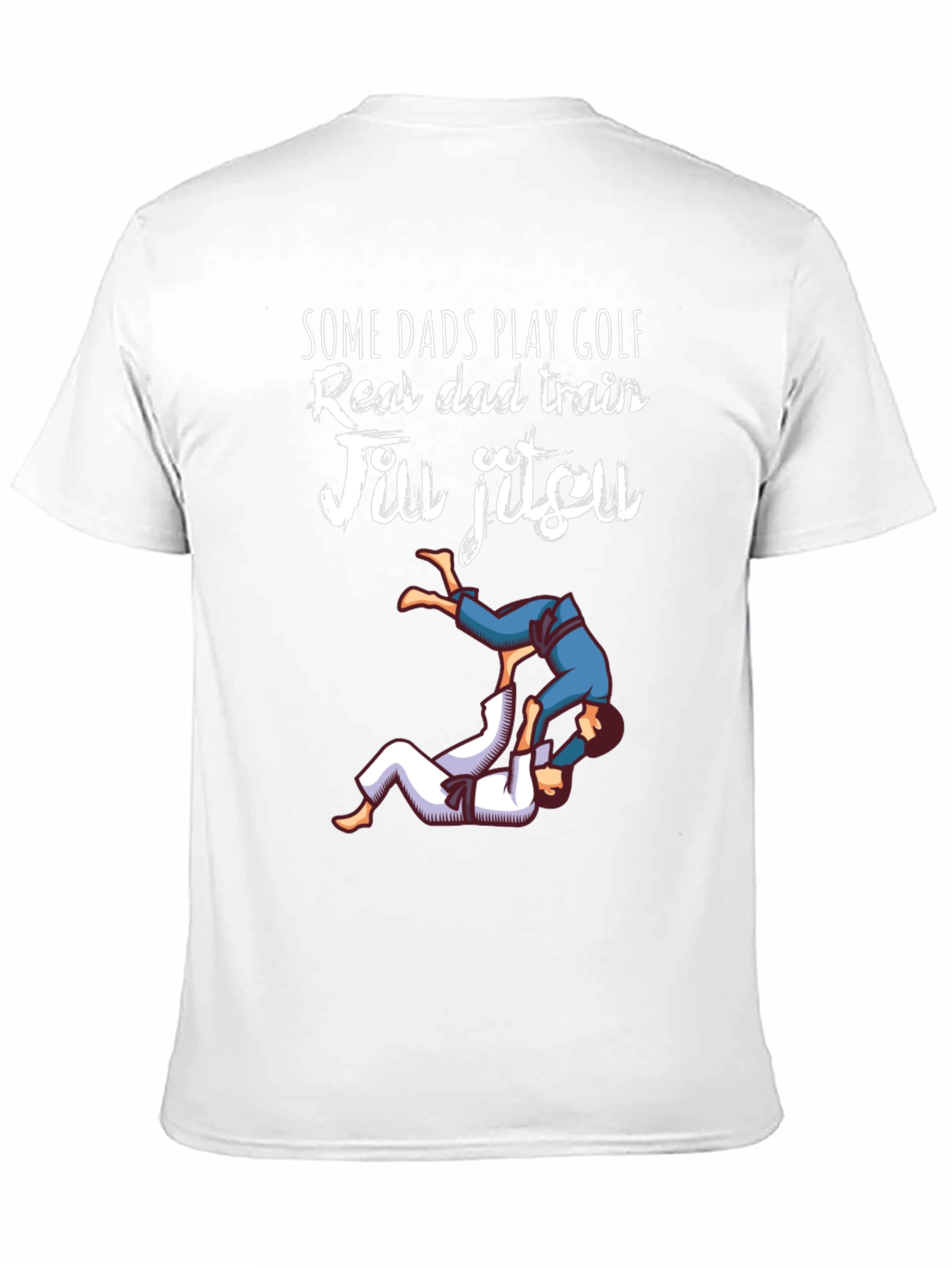Jiu Jitsu Dad T-Shirt: Real Dads Train