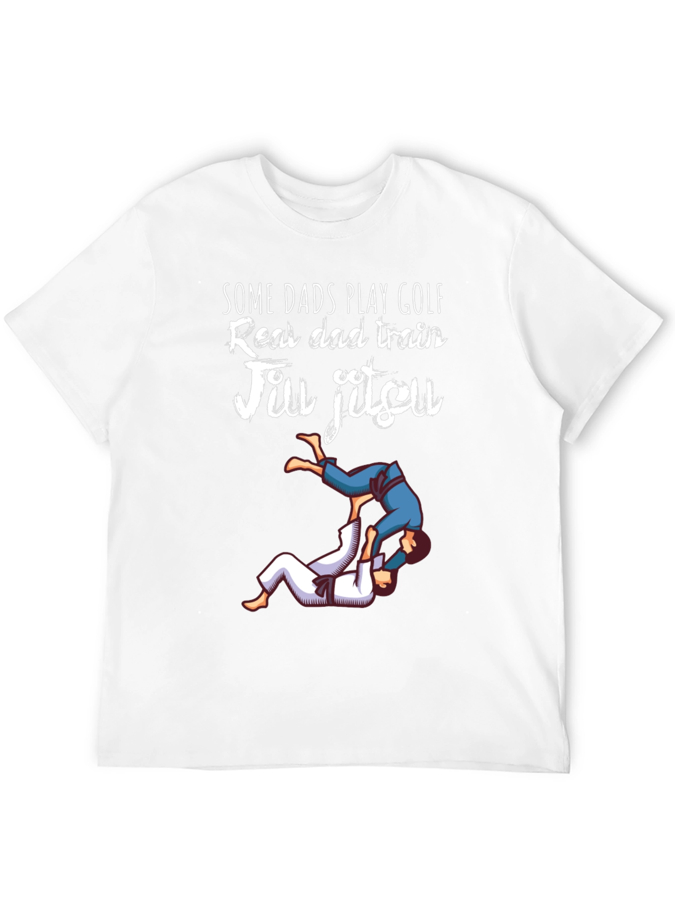 Jiu Jitsu Dad T-Shirt: Real Dads Train