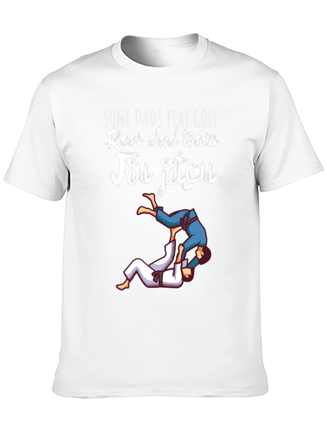 Jiu Jitsu Dad T-Shirt: Real Dads Train