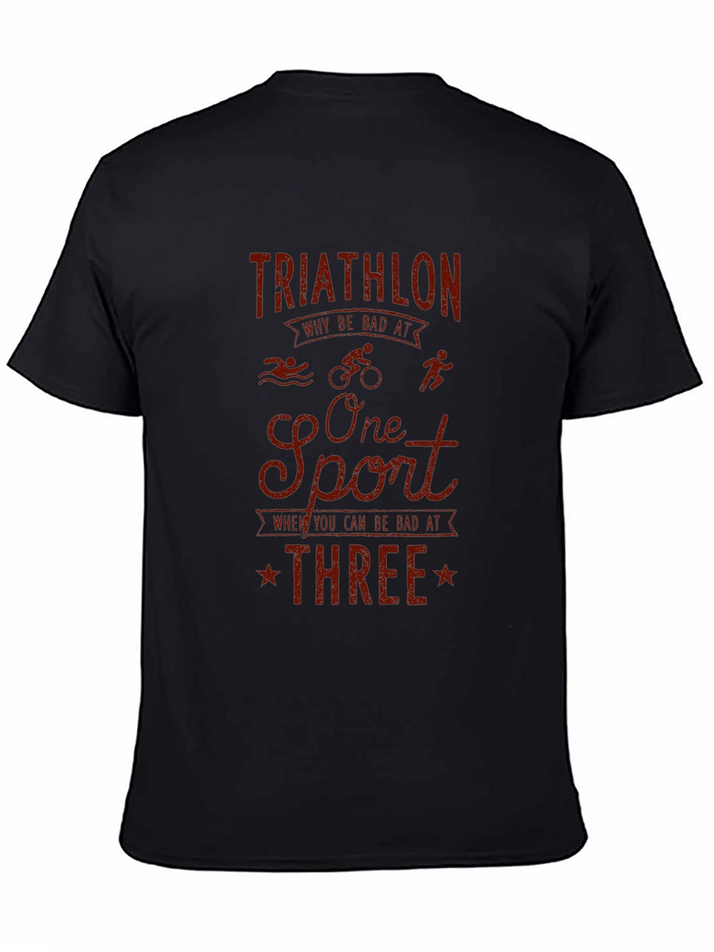 Triathlon Graphic T-Shirt - Funny Sports Tee