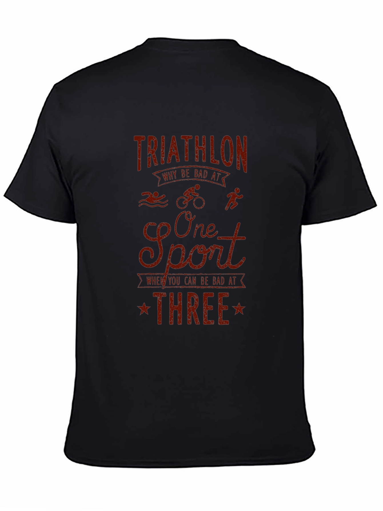 Triathlon Graphic T-Shirt - Funny Sports Tee