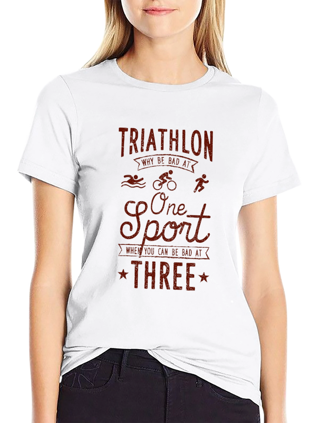 Triathlon Graphic T-Shirt - Funny Sports Tee