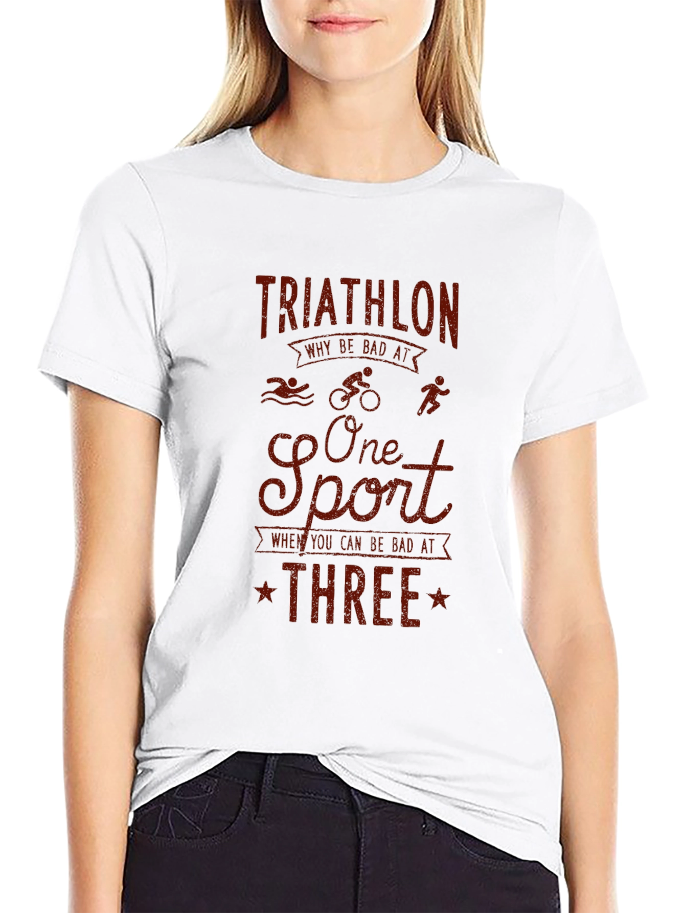 Triathlon Graphic T-Shirt - Funny Sports Tee