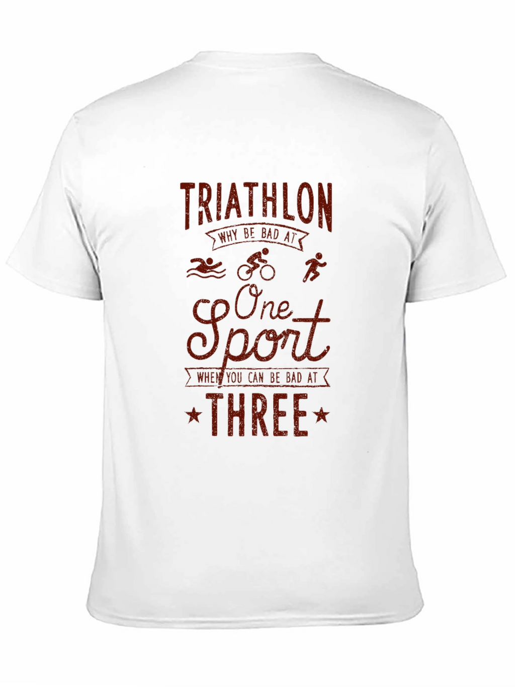 Triathlon Graphic T-Shirt - Funny Sports Tee
