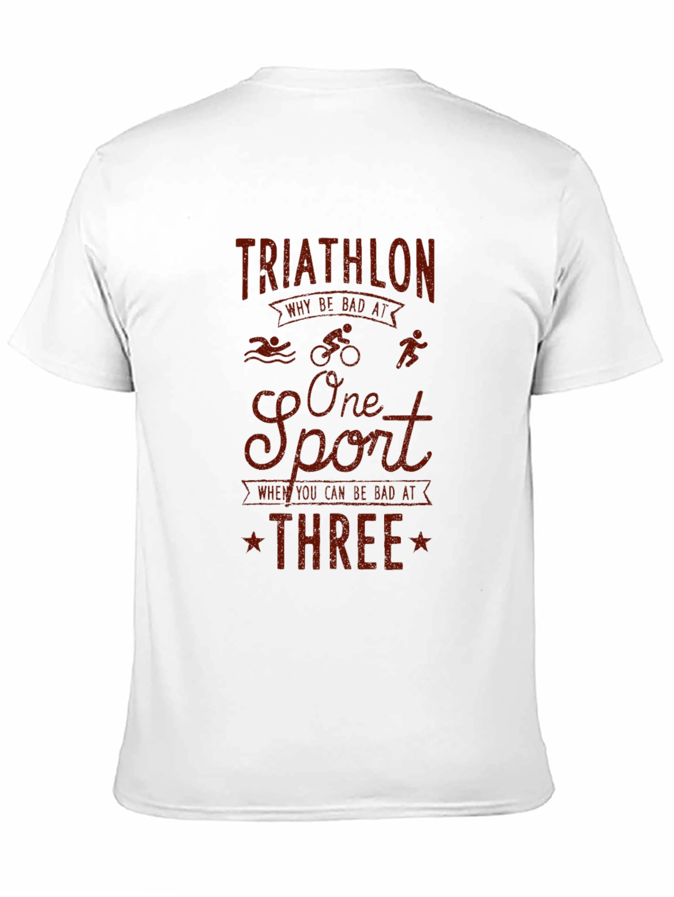 Triathlon Graphic T-Shirt - Funny Sports Tee
