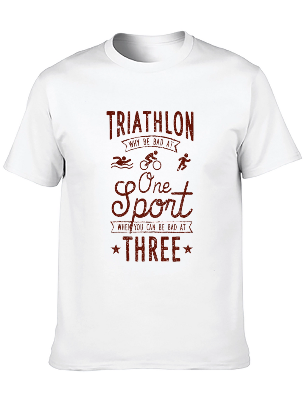 Triathlon Graphic T-Shirt - Funny Sports Tee
