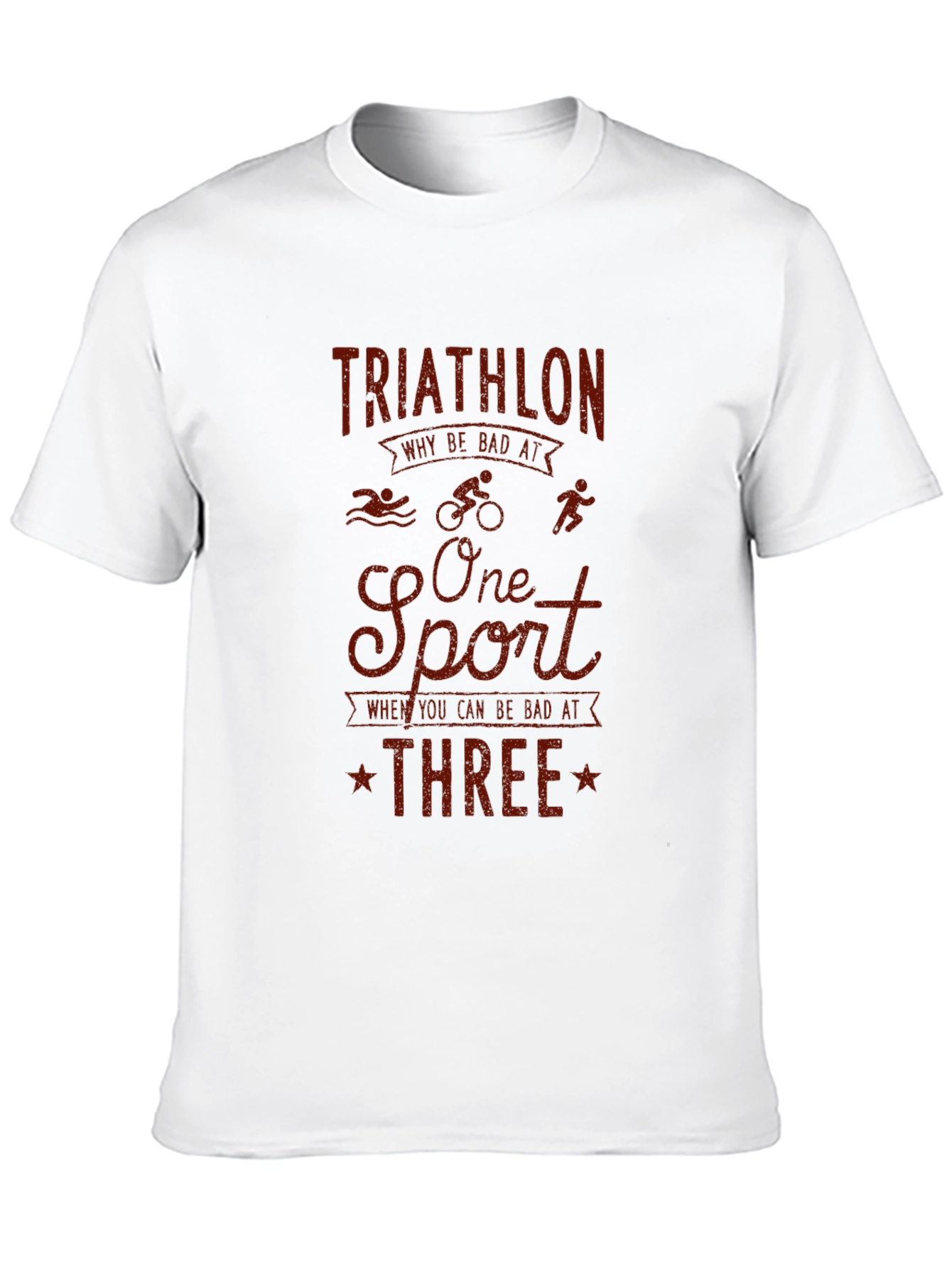 Triathlon Graphic T-Shirt - Funny Sports Tee