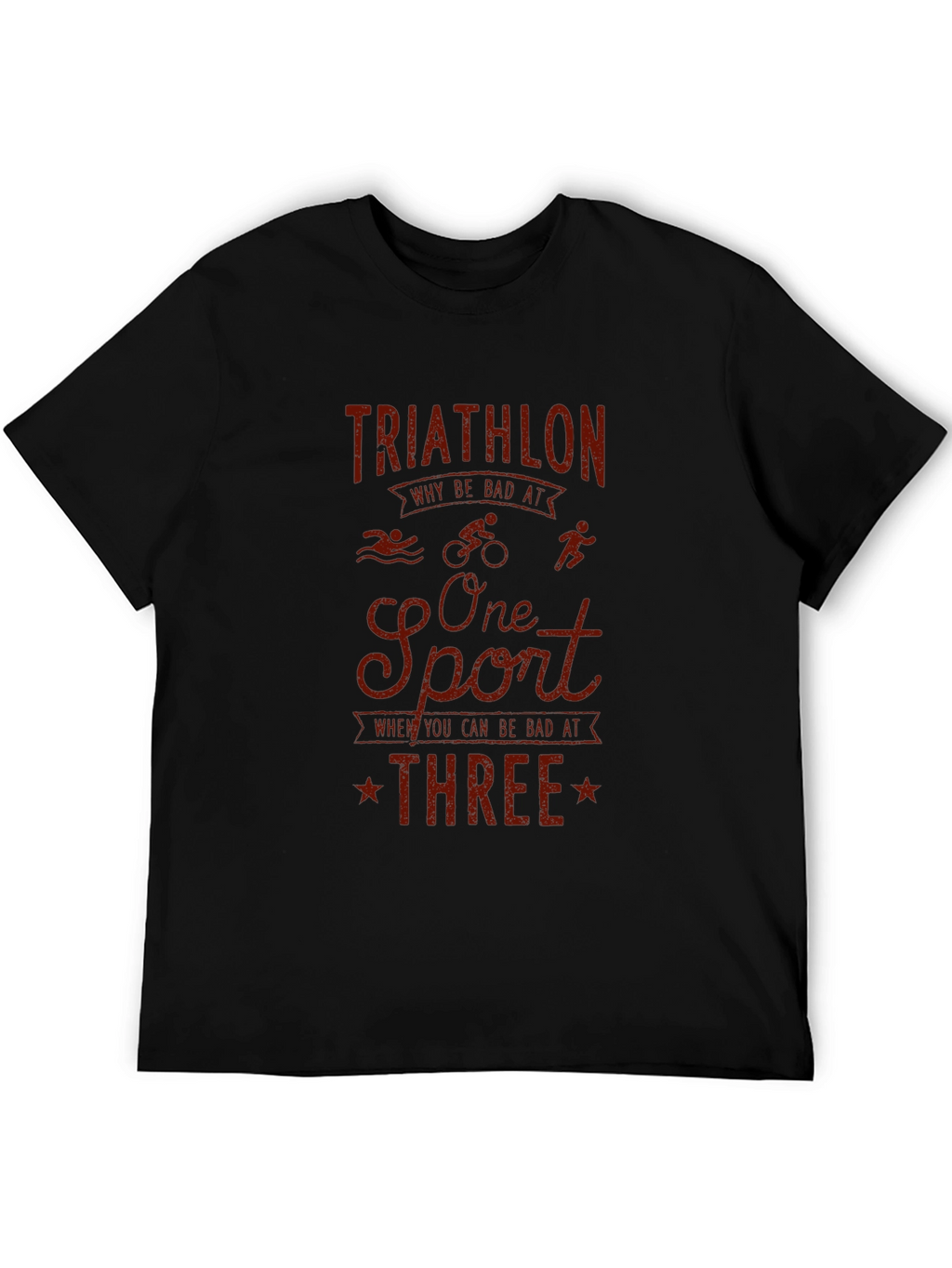 Triathlon Graphic T-Shirt - Funny Sports Tee