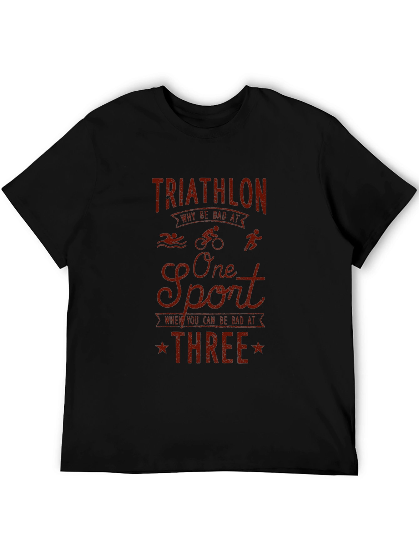 Triathlon Graphic T-Shirt - Funny Sports Tee