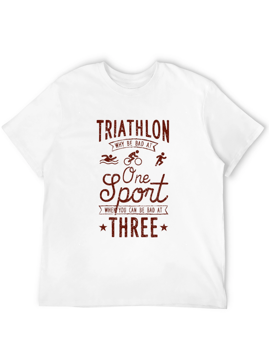 Triathlon Graphic T-Shirt - Funny Sports Tee