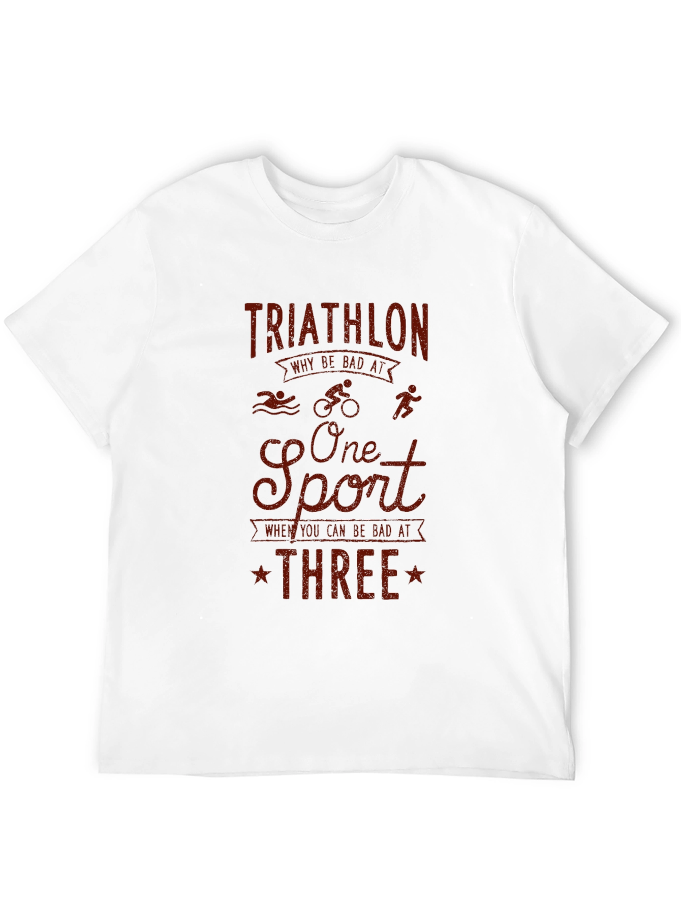 Triathlon Graphic T-Shirt - Funny Sports Tee