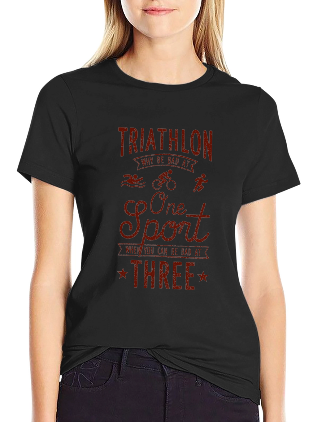 Triathlon Graphic T-Shirt - Funny Sports Tee