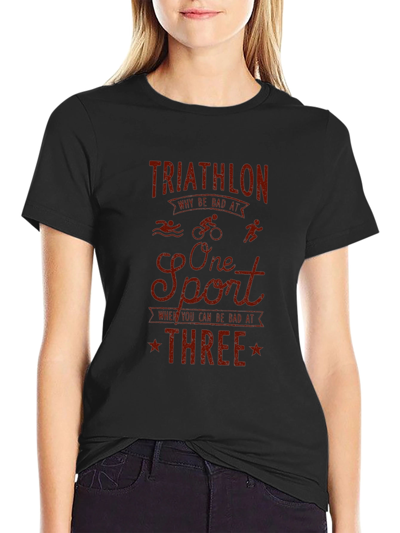 Triathlon Graphic T-Shirt - Funny Sports Tee