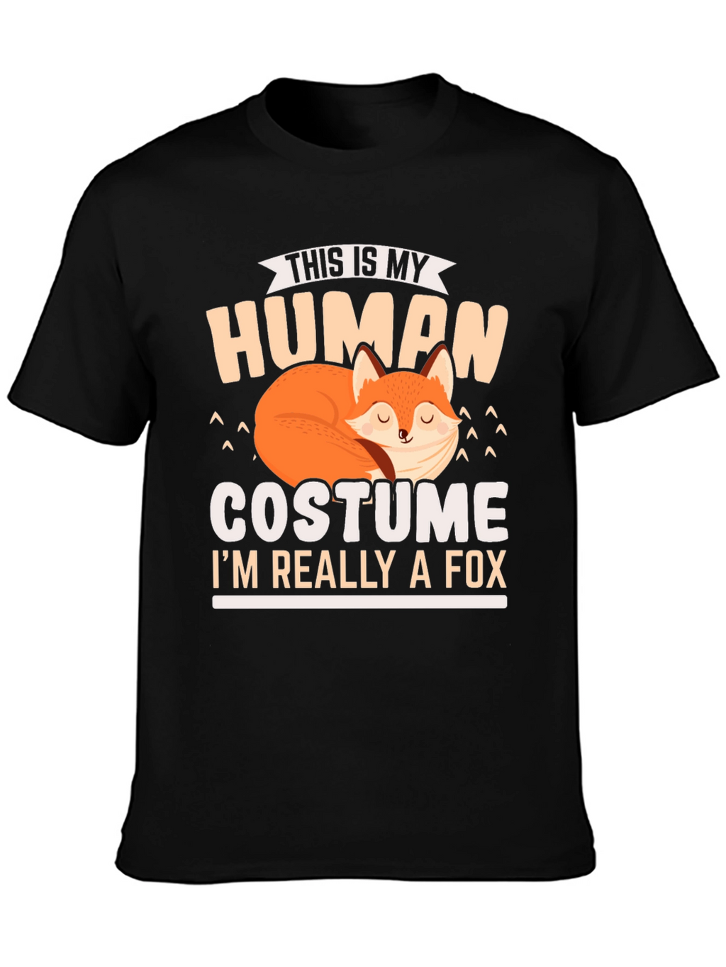 Human Costume Fox T-Shirt: Funny Animal Lover Tee