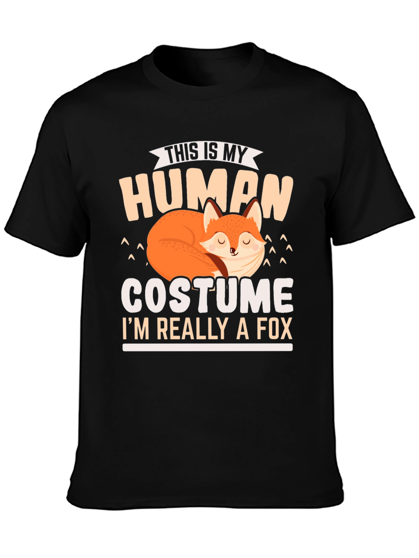 Human Costume Fox T-Shirt: Funny Animal Lover Tee