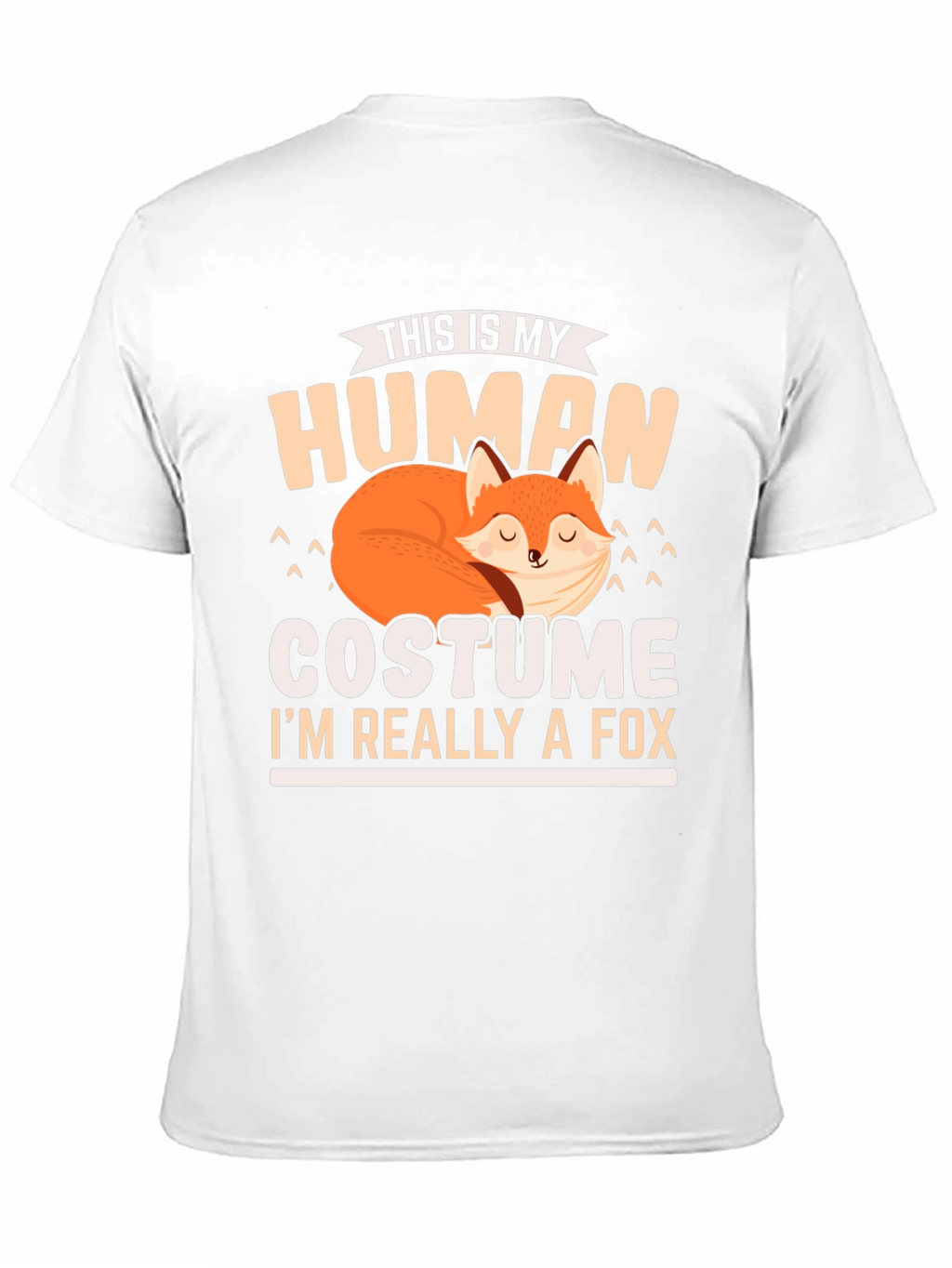 Human Costume Fox T-Shirt: Funny Animal Lover Tee