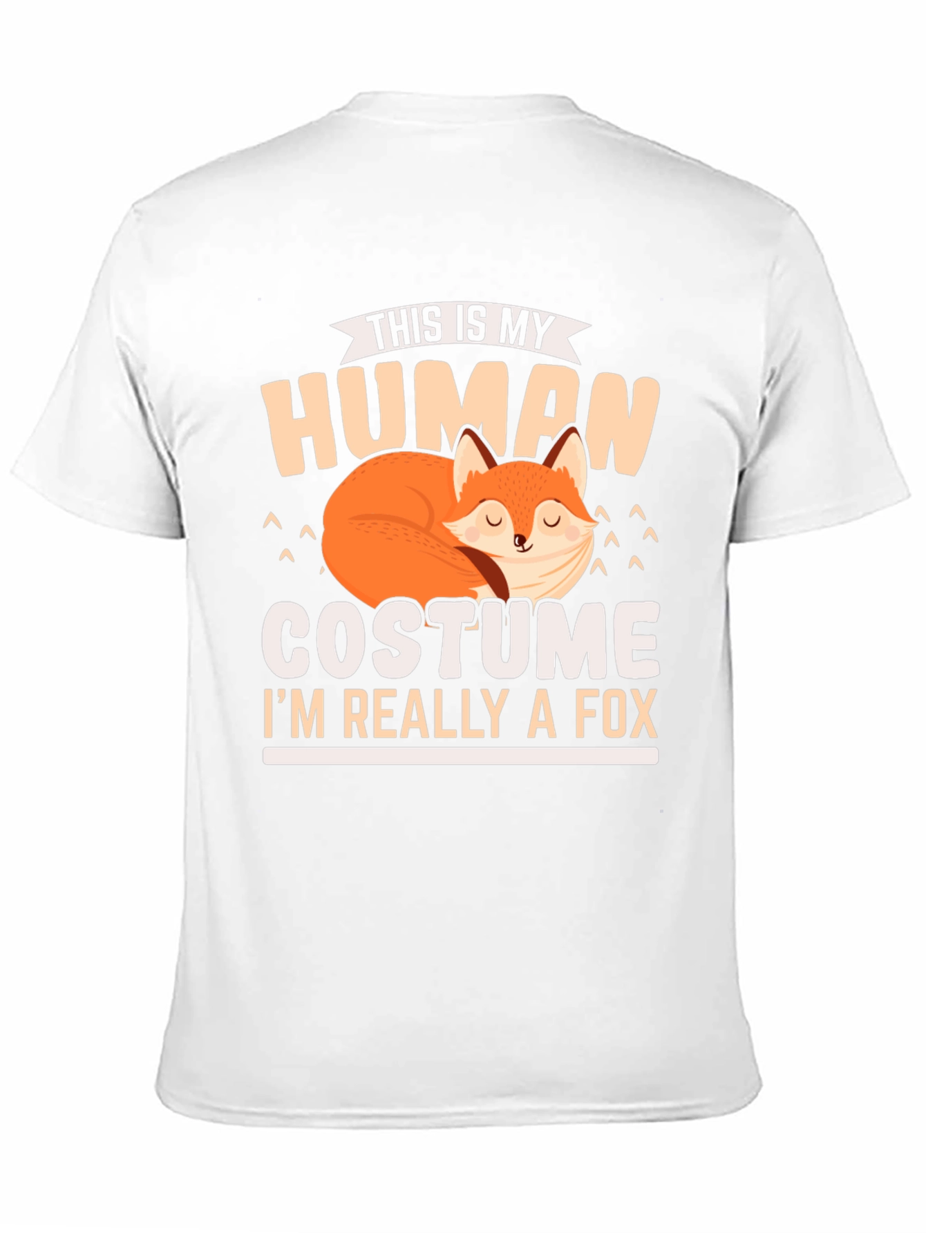 Human Costume Fox T-Shirt: Funny Animal Lover Tee