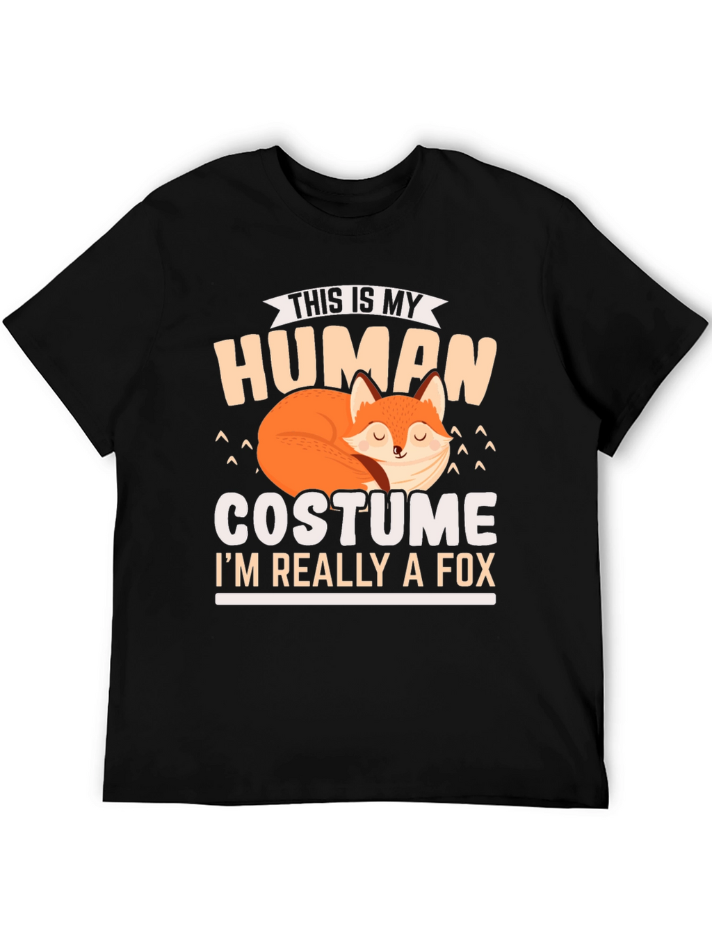 Human Costume Fox T-Shirt: Funny Animal Lover Tee