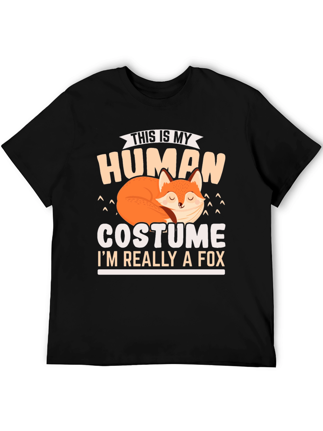 Human Costume Fox T-Shirt: Funny Animal Lover Tee