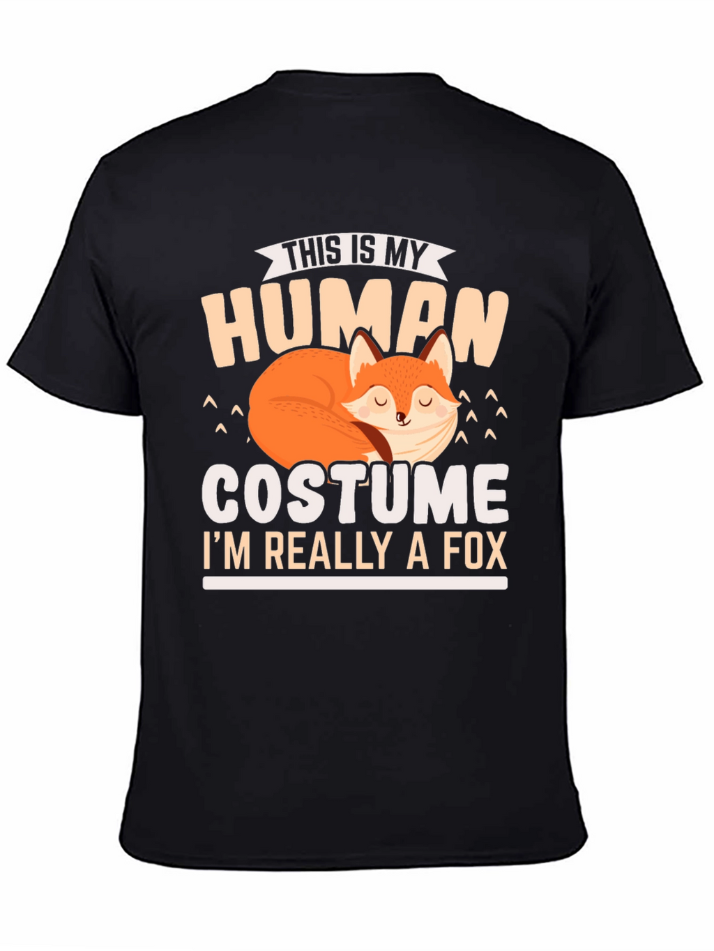Human Costume Fox T-Shirt: Funny Animal Lover Tee