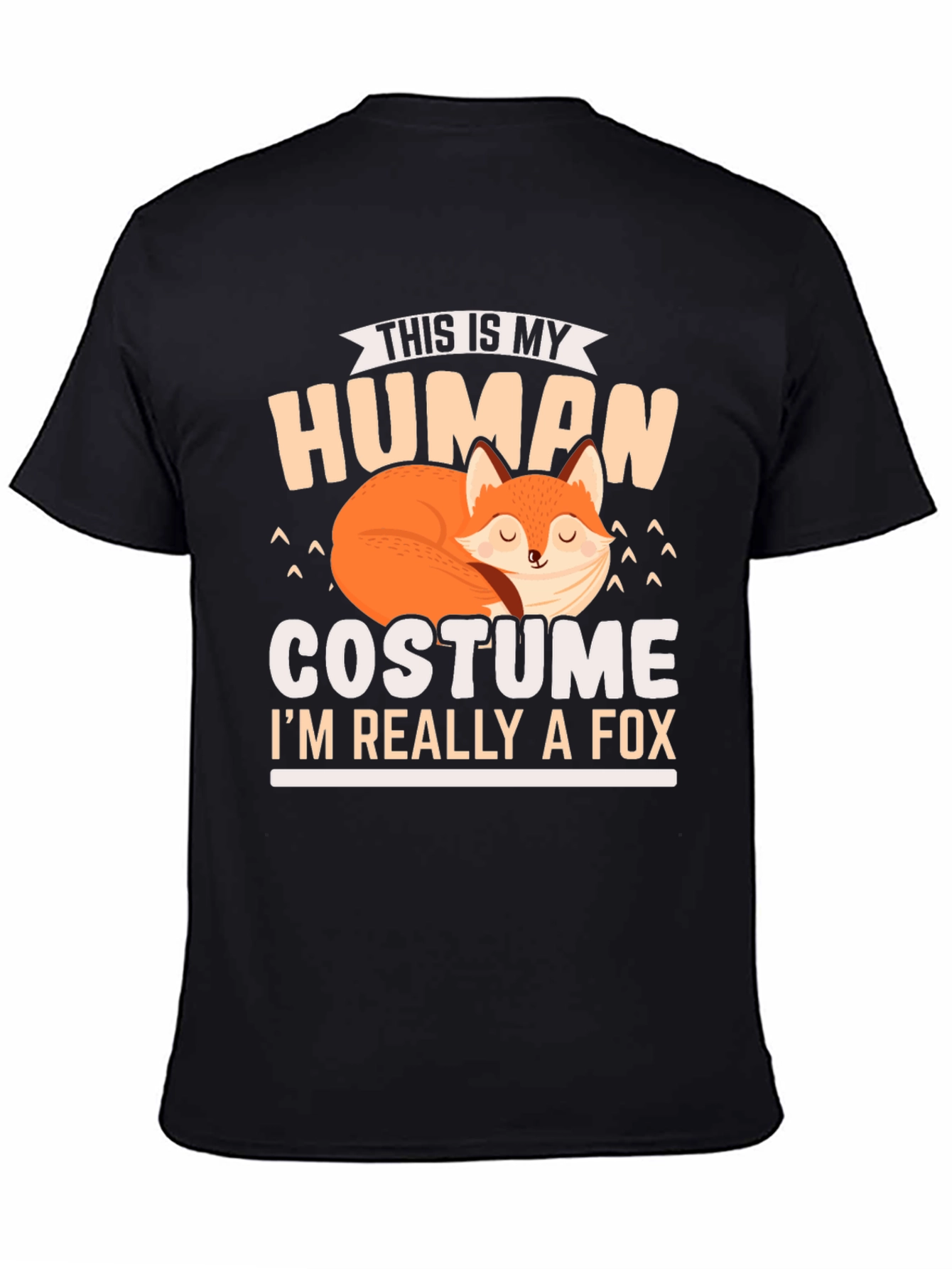 Human Costume Fox T-Shirt: Funny Animal Lover Tee