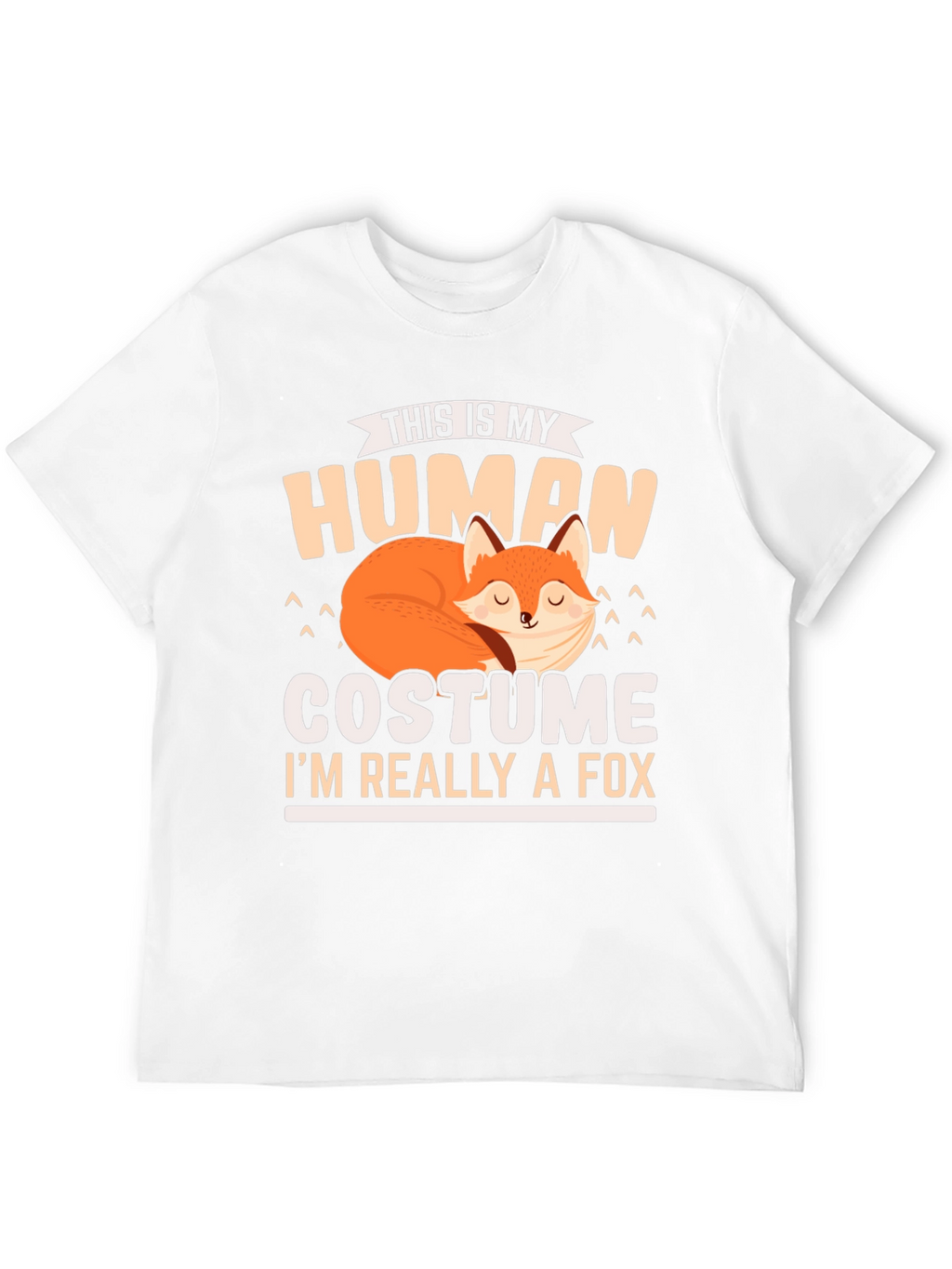 Human Costume Fox T-Shirt: Funny Animal Lover Tee