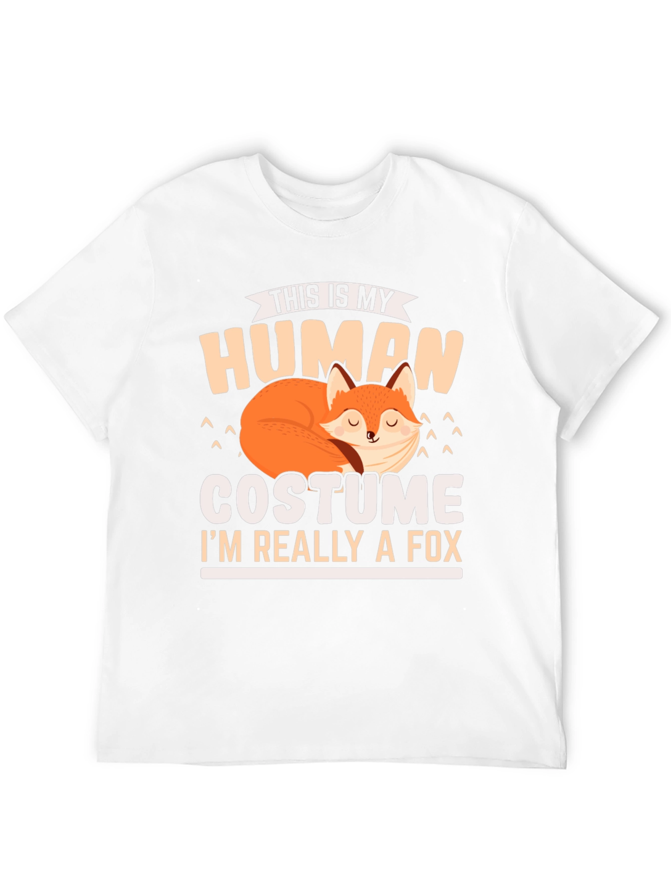 Human Costume Fox T-Shirt: Funny Animal Lover Tee