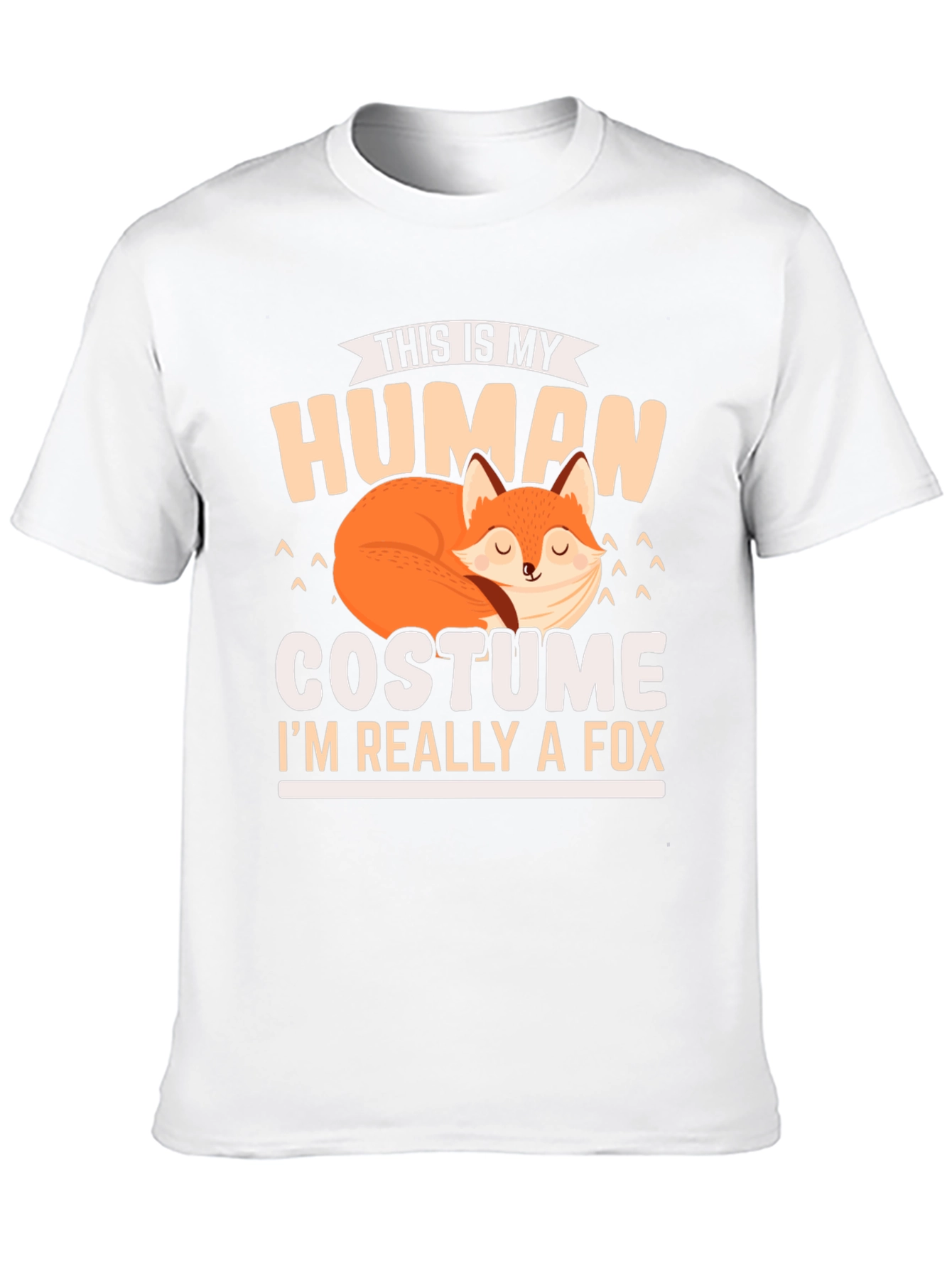 Human Costume Fox T-Shirt: Funny Animal Lover Tee