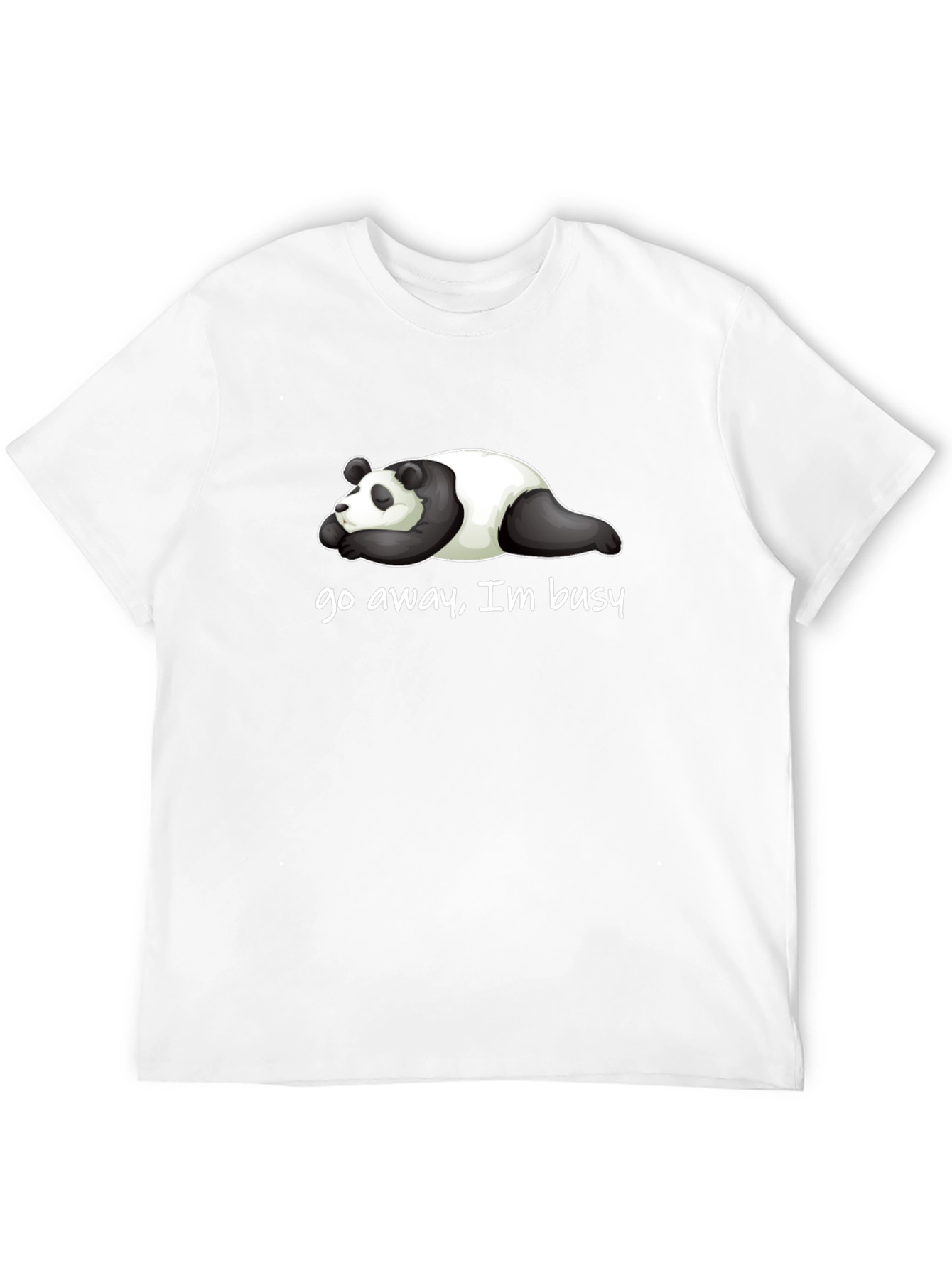 Lazy Panda T-Shirt - Go Away Im Busy