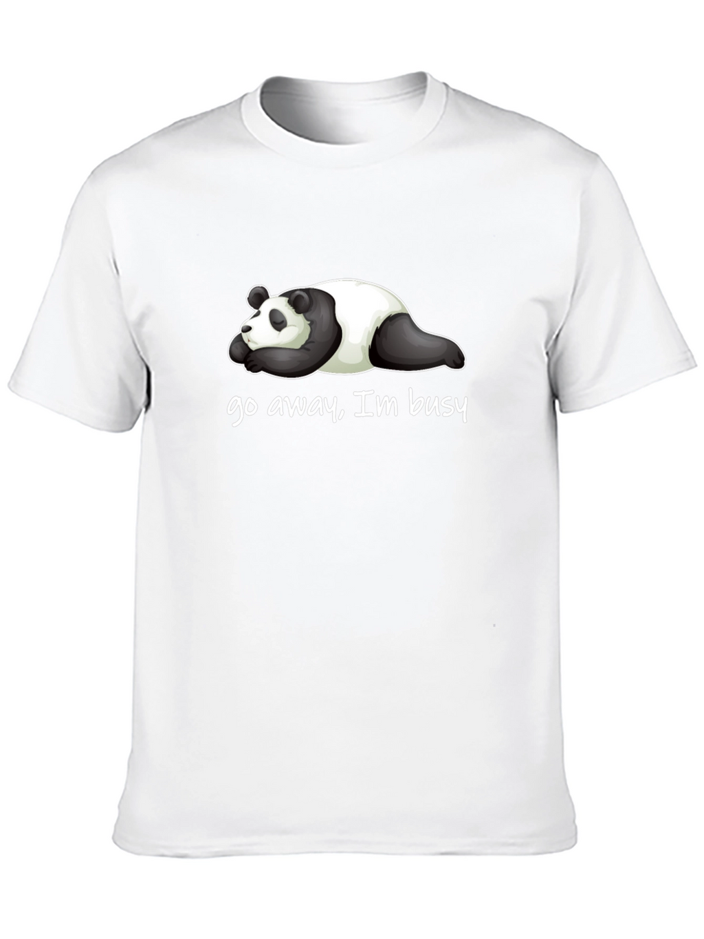 Lazy Panda T-Shirt - Go Away Im Busy