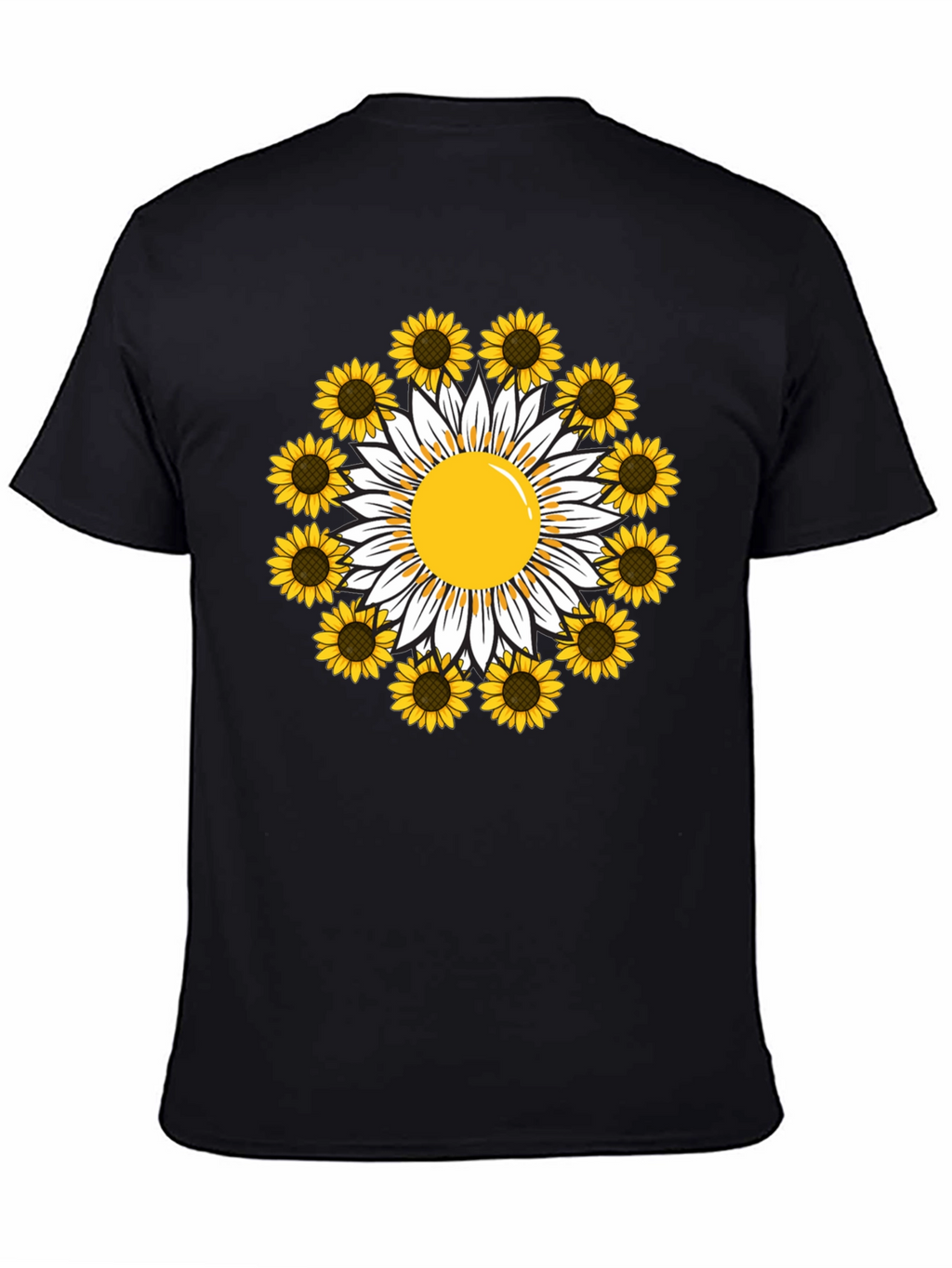 Sunflower Daisy Graphic Tee - Trendy Casual T-Shirt