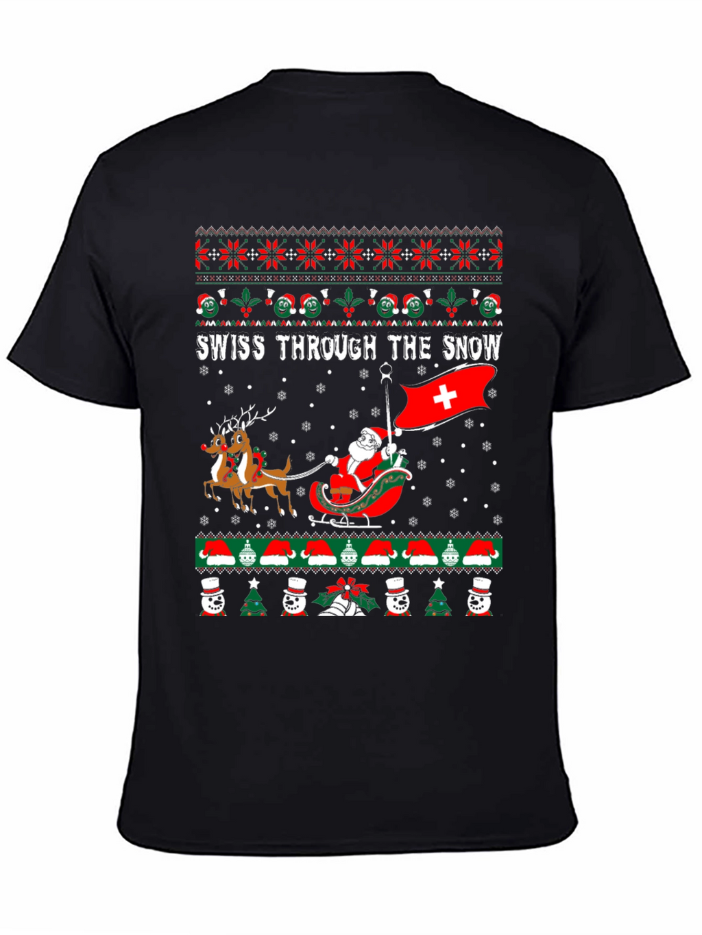 Swiss Through The Snow Christmas Sweater T-Shirt