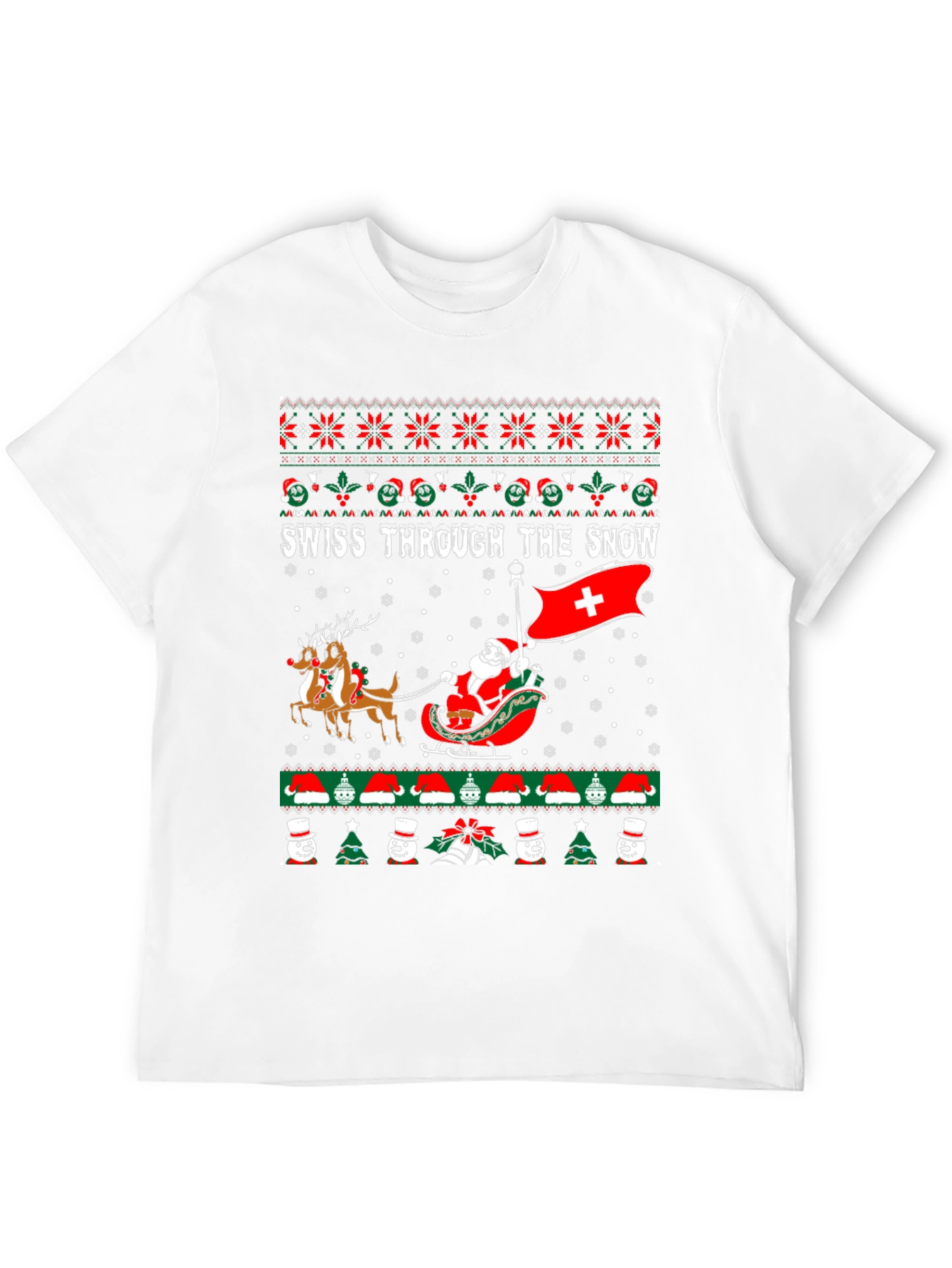 Swiss Through The Snow Christmas Sweater T-Shirt