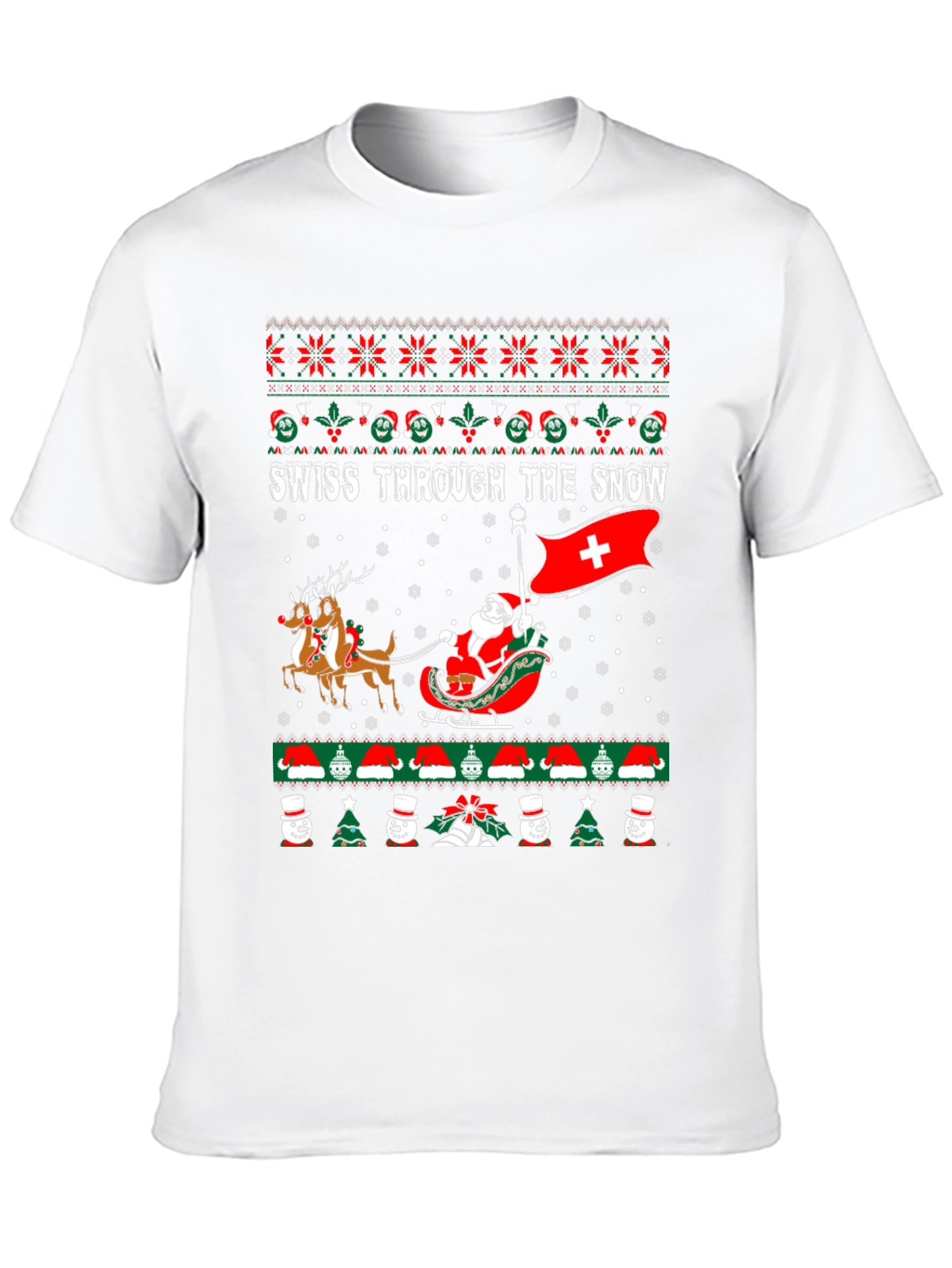 Swiss Through The Snow Christmas Sweater T-Shirt