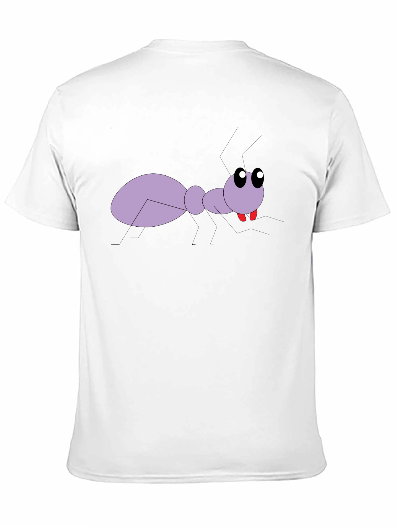 Cartoon Ant Graphic Tee - Black