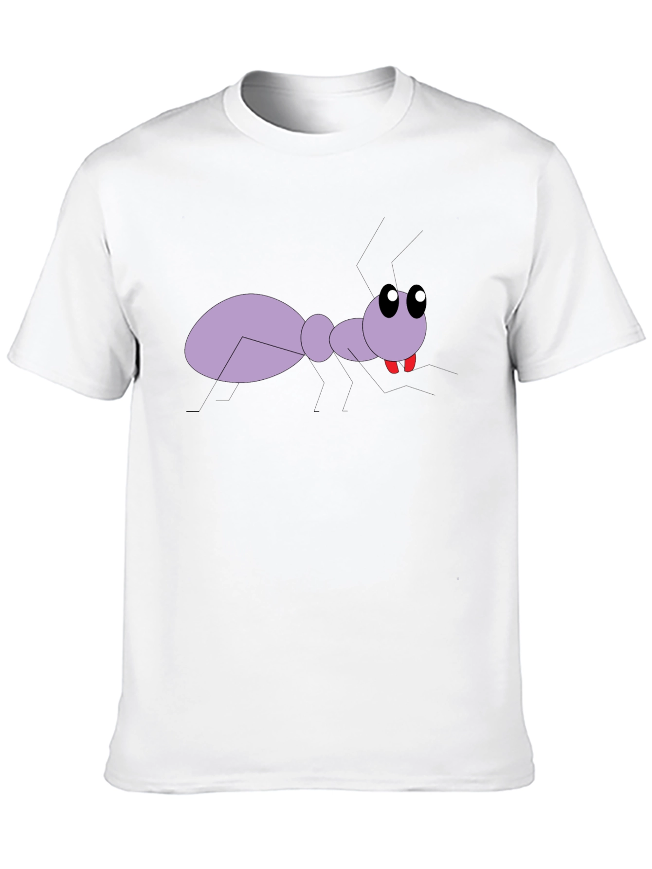 Cartoon Ant Graphic Tee - Black