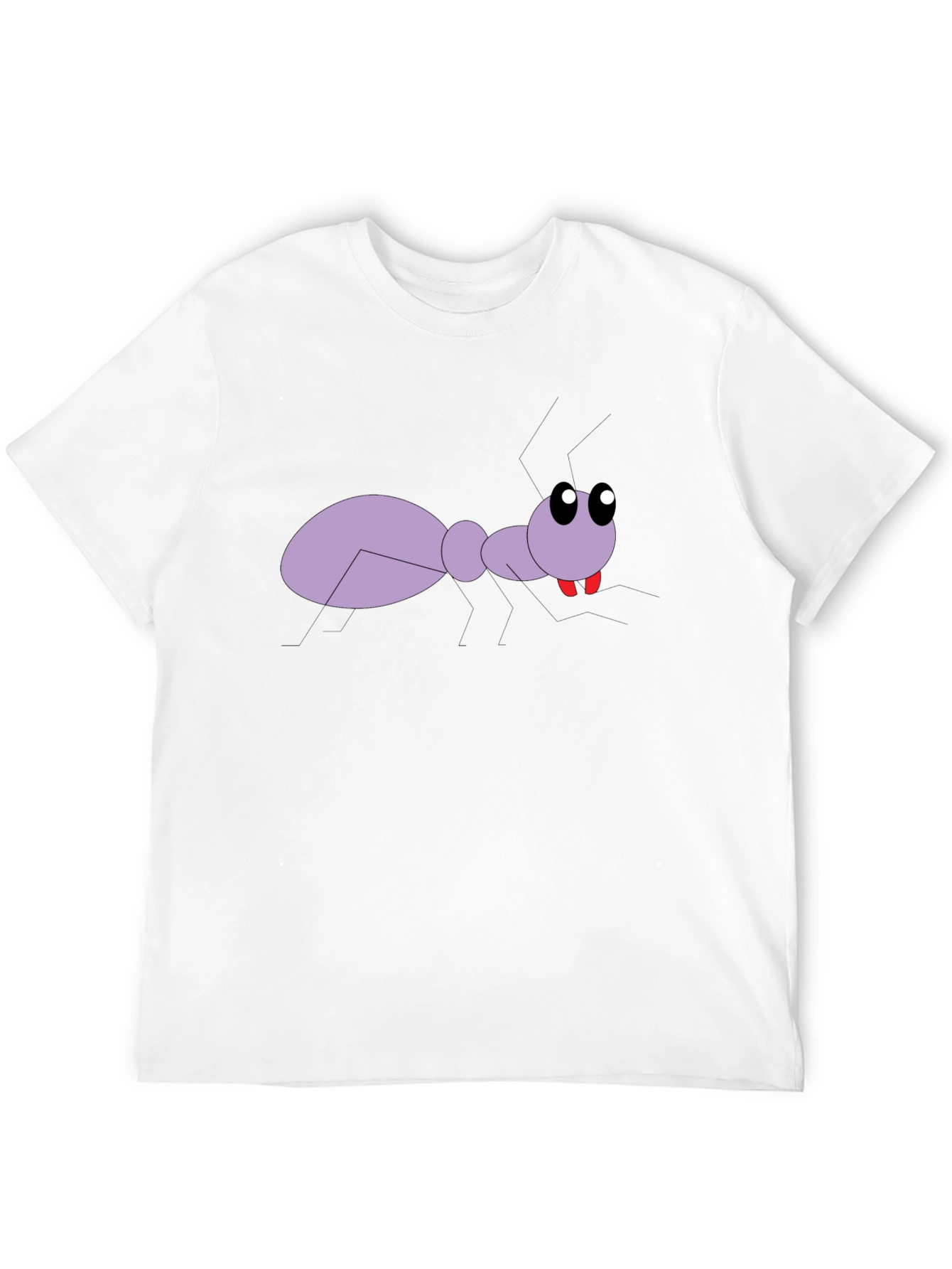 Cartoon Ant Graphic Tee - Black