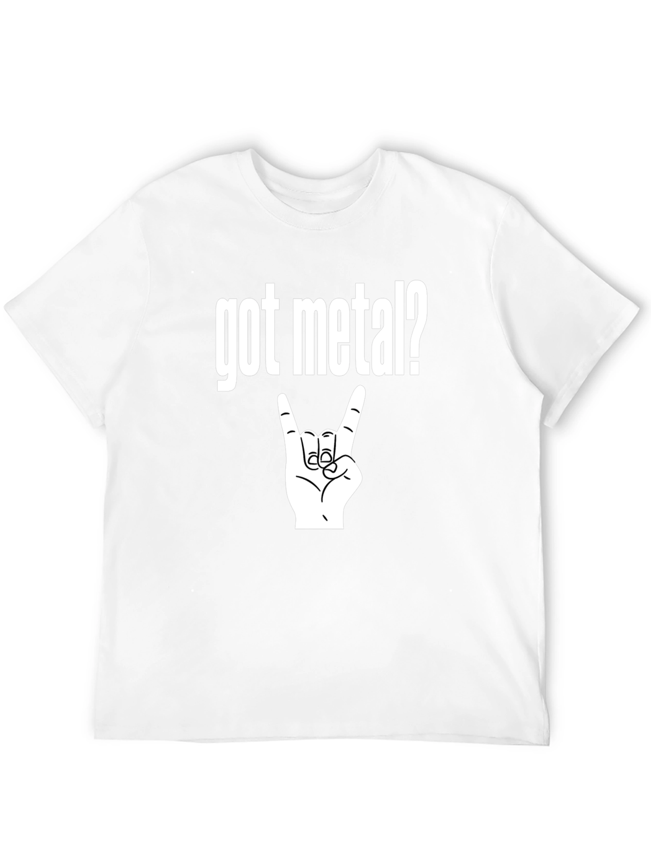 Got Metal? Black T-Shirt Rock Hand Heavy Music