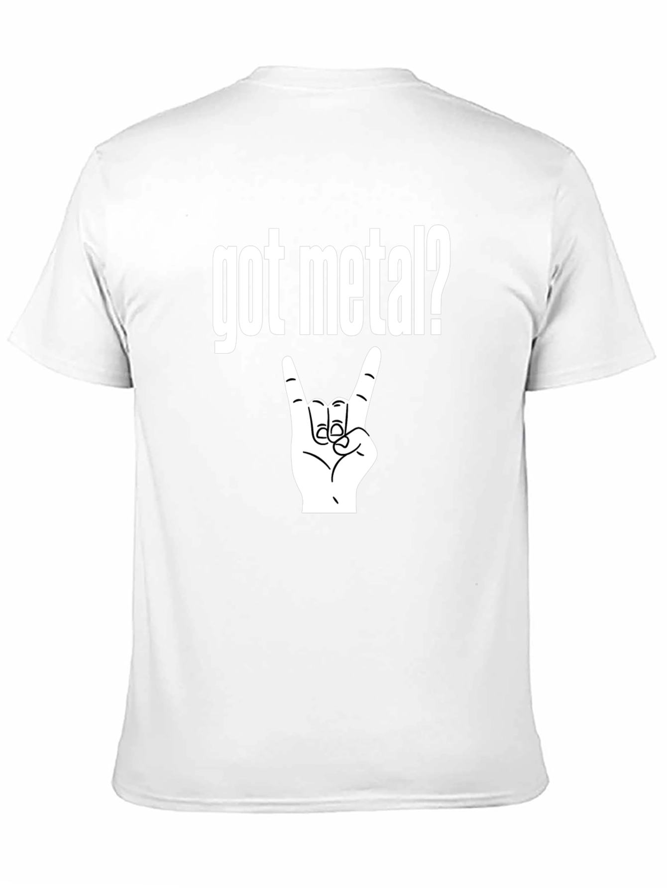 Got Metal? Black T-Shirt Rock Hand Heavy Music