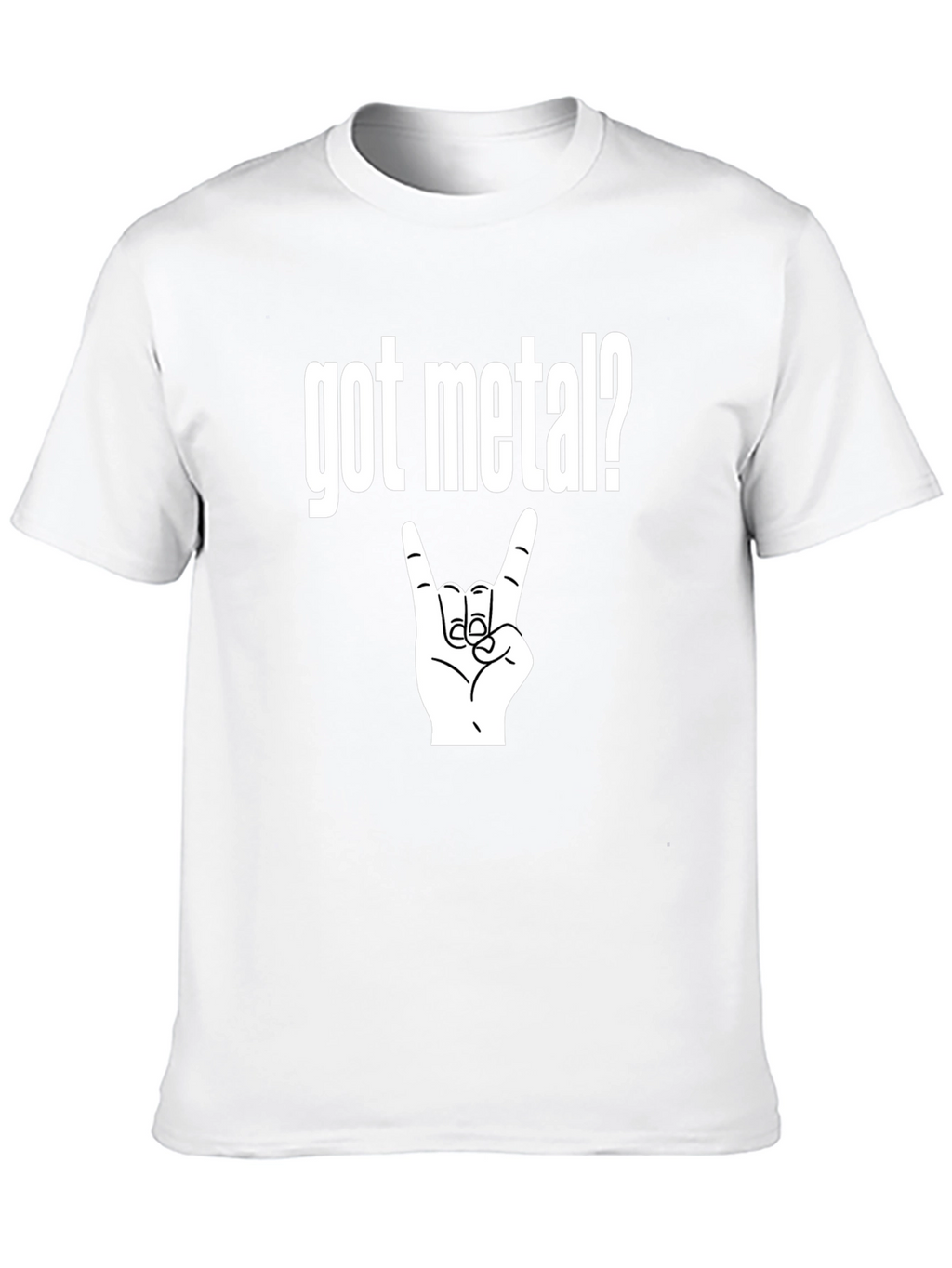 Got Metal? Black T-Shirt Rock Hand Heavy Music