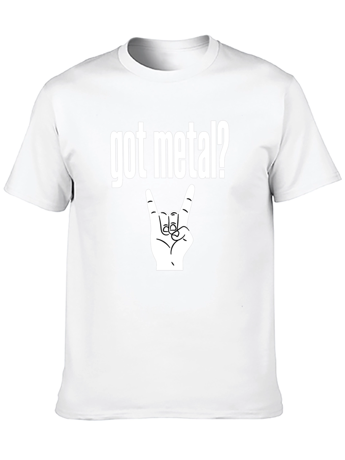 Got Metal? Black T-Shirt Rock Hand Heavy Music