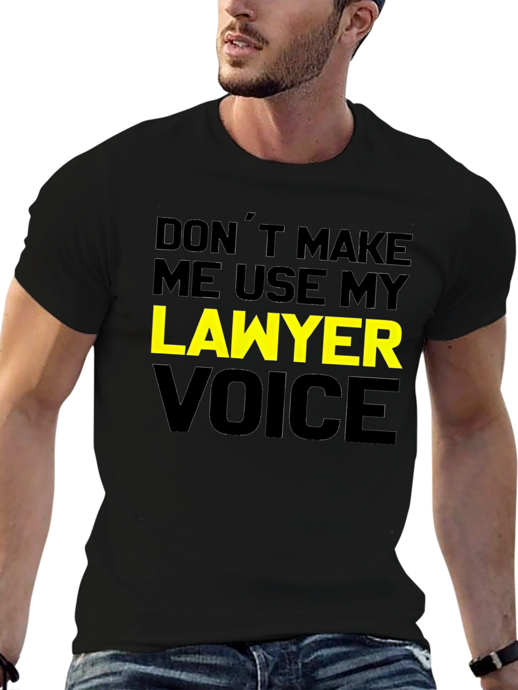 Lawyer Voice T-Shirt - Funny Attorney Joke Tee